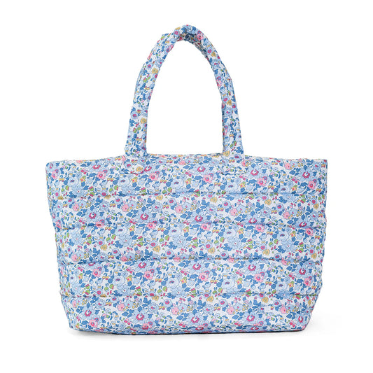 Luxe Puffer Tote Bag - Bridgehampton Floral