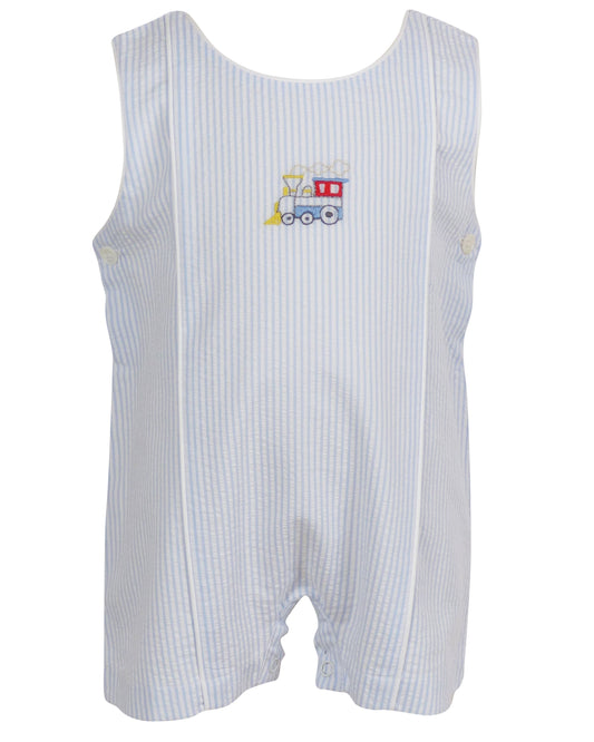 Blue Seersucker Train John John