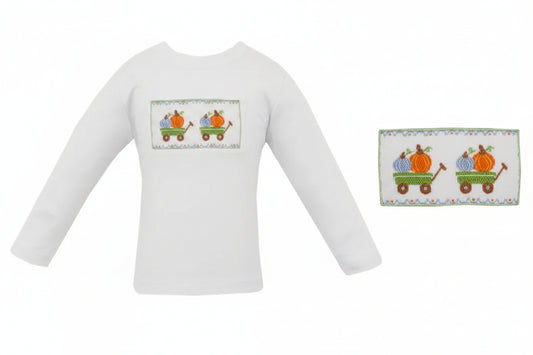 Pumpkin Boys White T-Shirt L/S