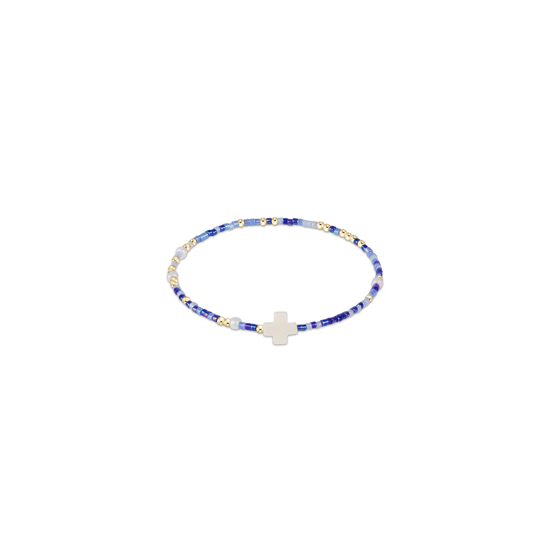 egirl Hope Unwritten Signature Cross Bracelet - Is A Smurf's Butt Blue?