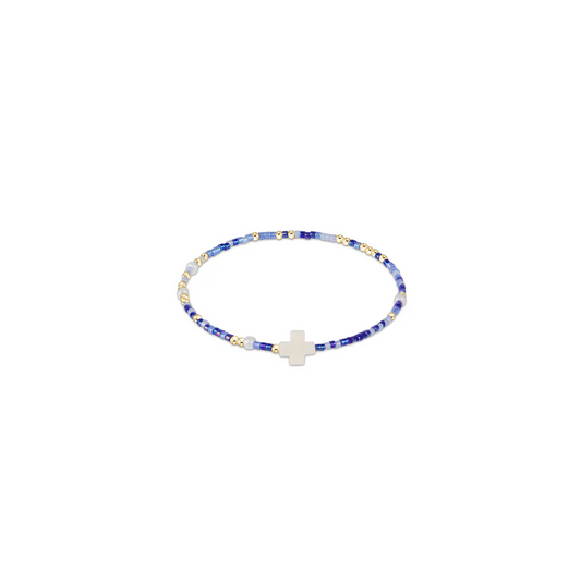 egirl Hope Unwritten Signature Cross Bracelet - Is A Smurf's Butt Blue?