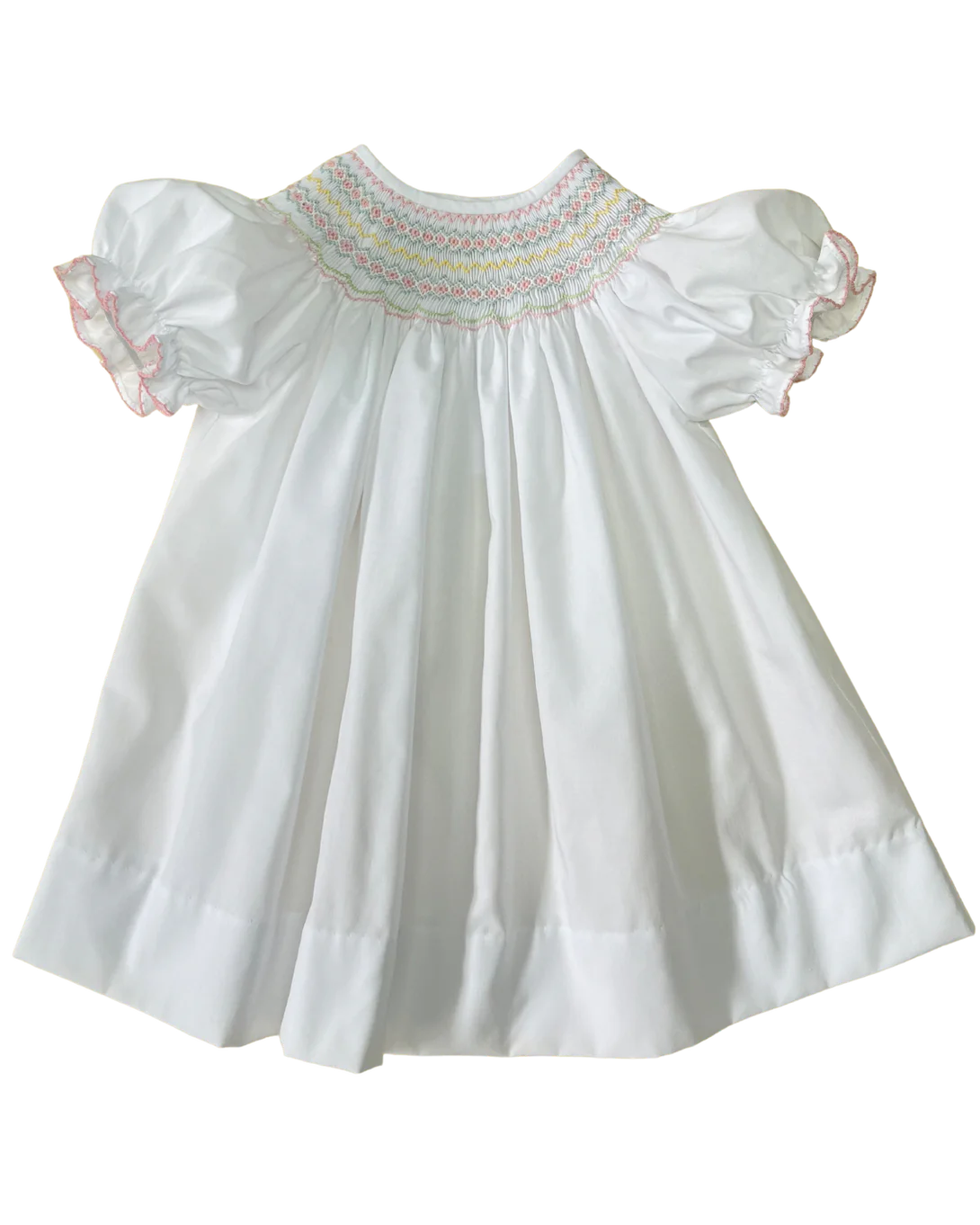 Pastel Smocked Bishop Dress