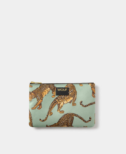 Emerald Leopard Pouch