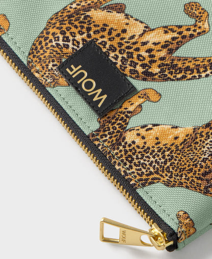 Emerald Leopard Pouch