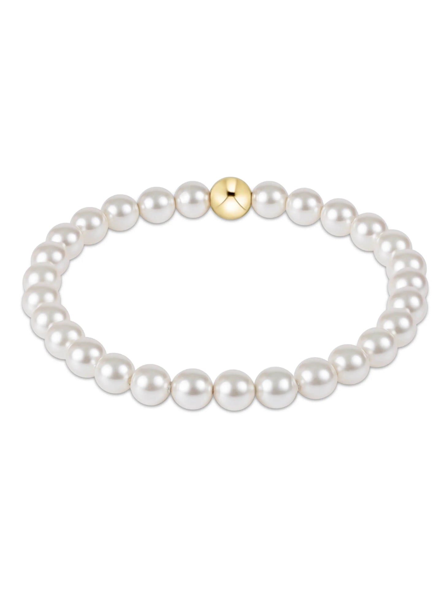 Classic Pearl 6mm Bead Bracelet