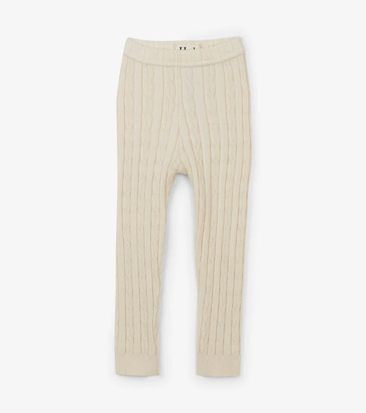 Cream Cable Knit Tights