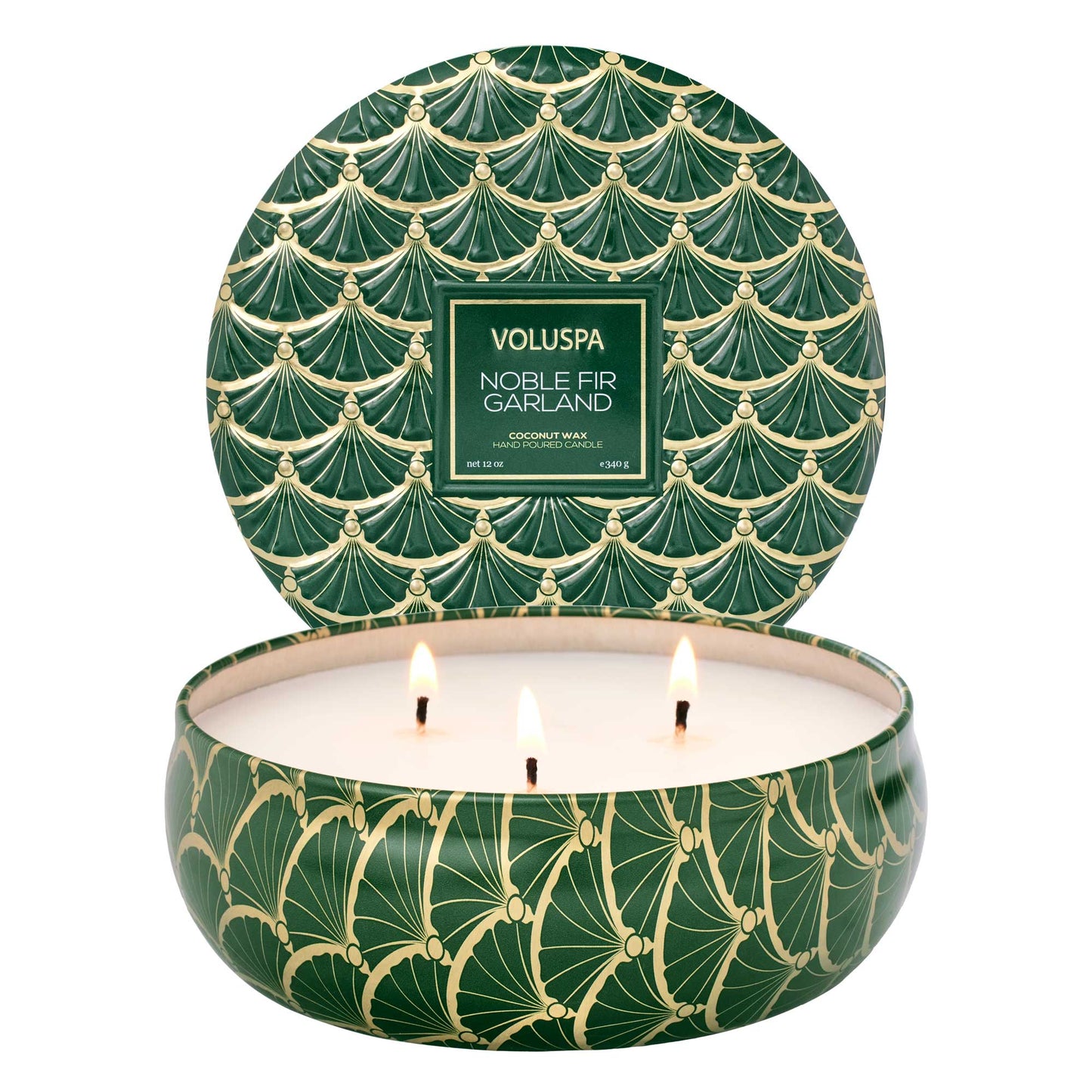 Noble Fir Garland Candle