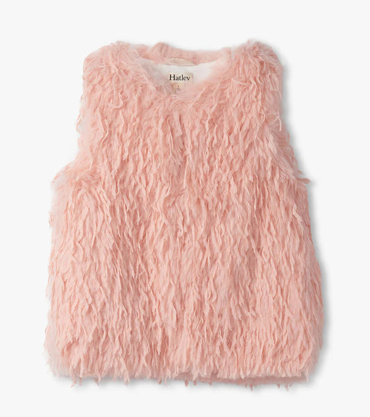 Pale Pink Feather Vest