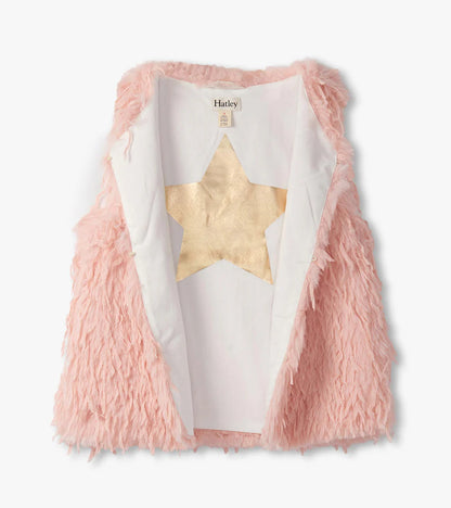 Pale Pink Feather Vest