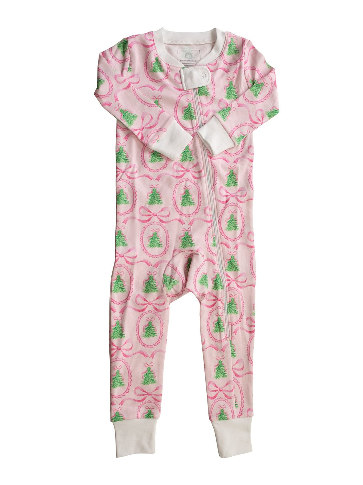 Pink Tannenbaum Zip Romper