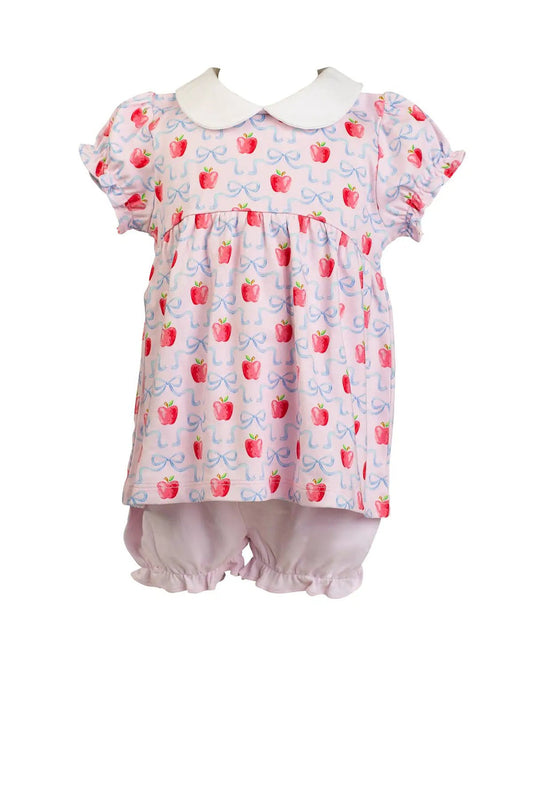 Pink Apple Blossom Bloomer Set