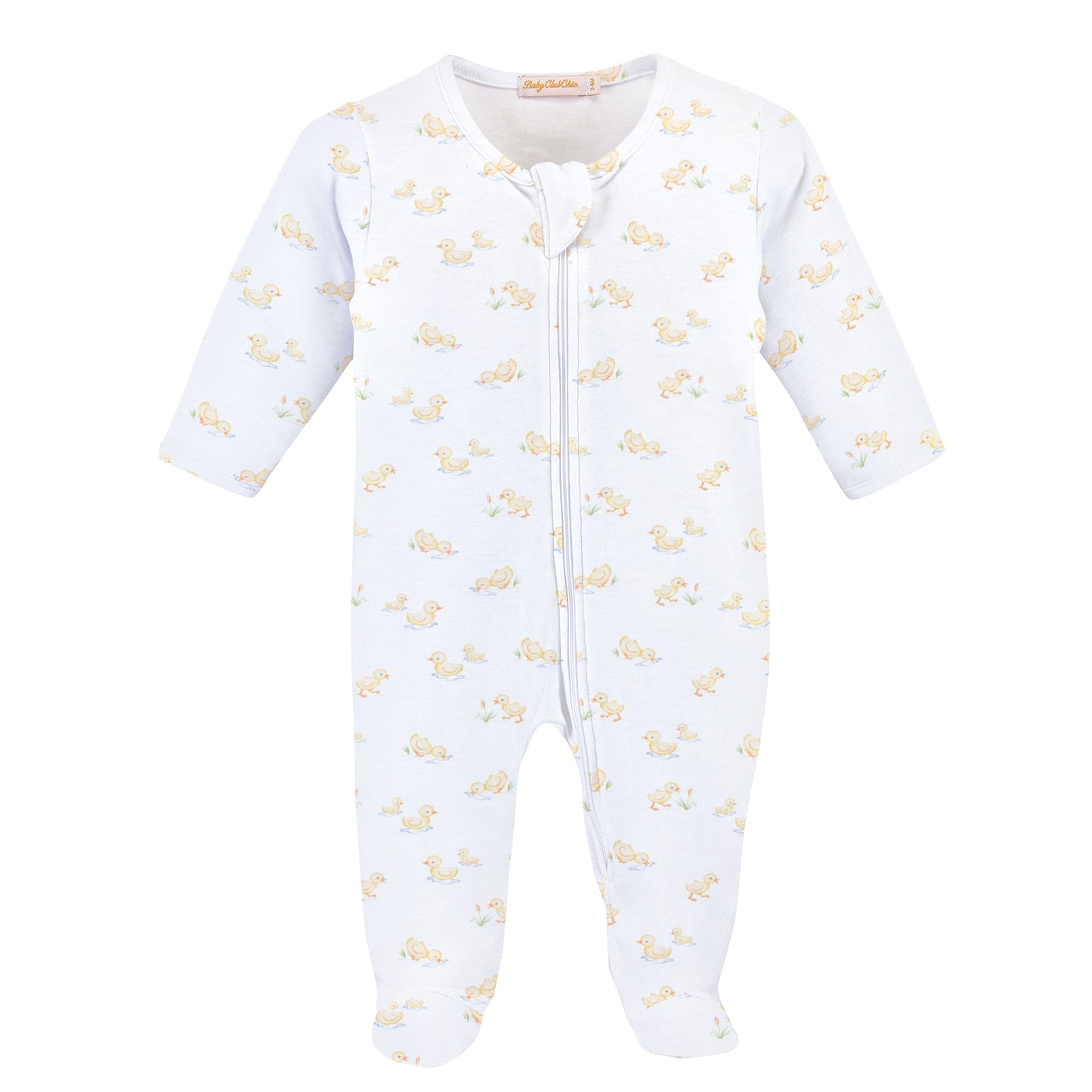 Tiny Baby Duckies Zipped Footie