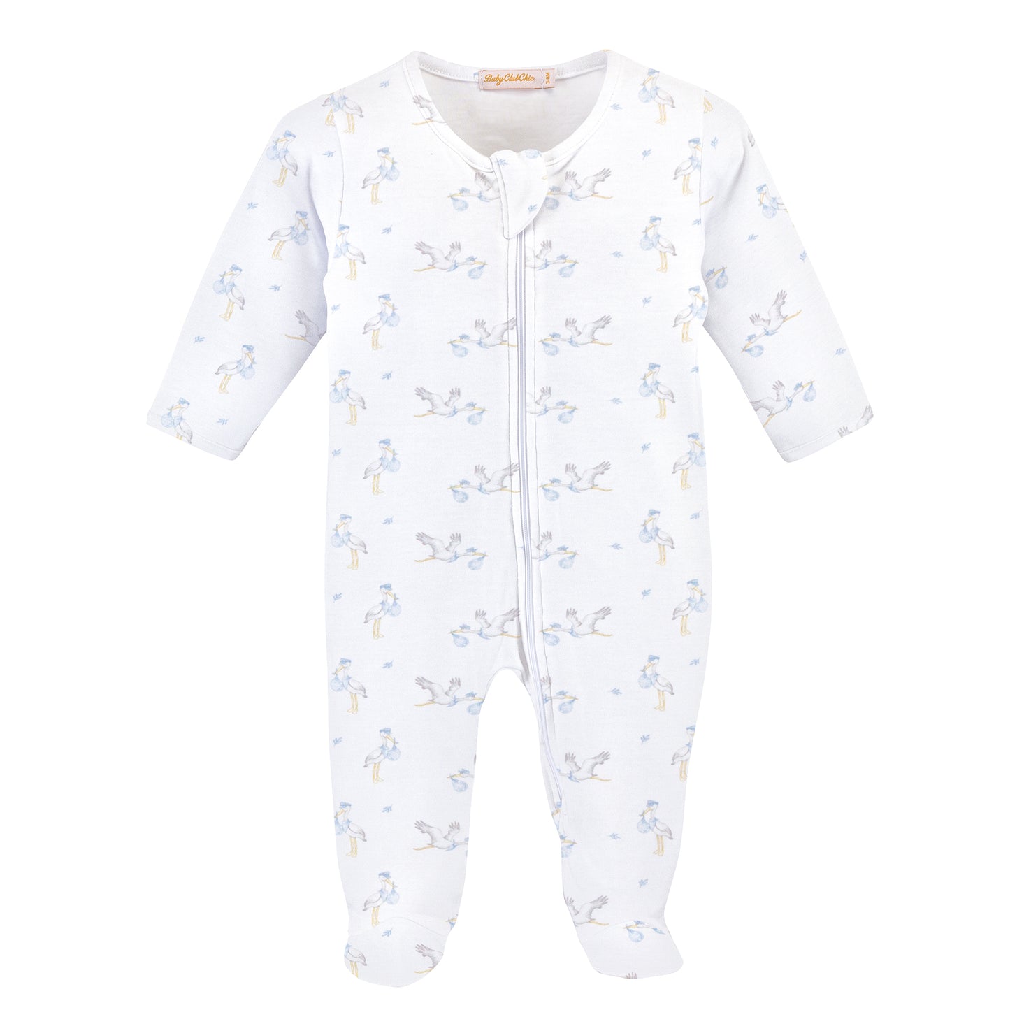 Tiny Storks - Boy Zipped Footie