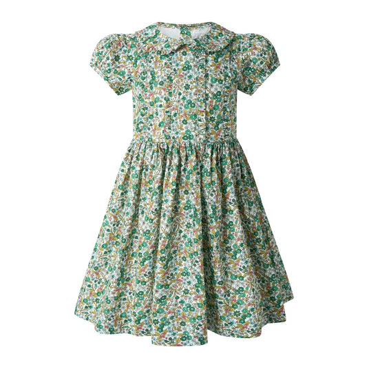 Botanical Frill Front Dress