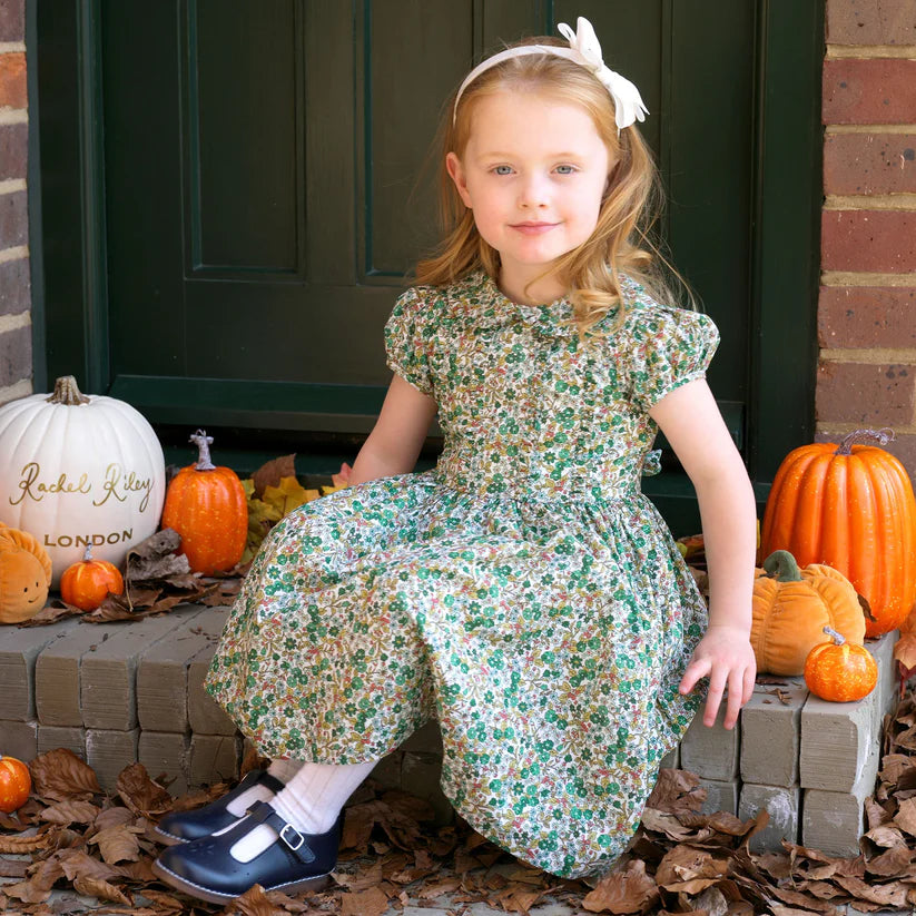 Botanical Frill Front Dress