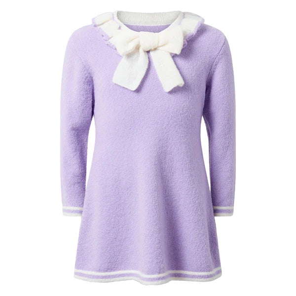 Purple Boucle Sparkle Dress