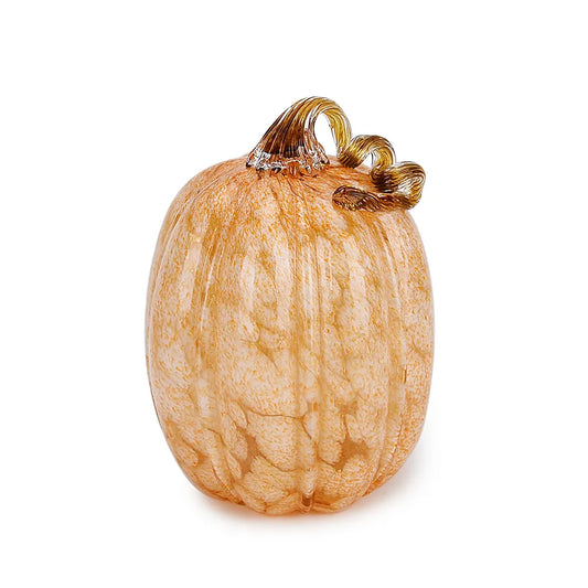 Tall Fall Pumpkin Glass