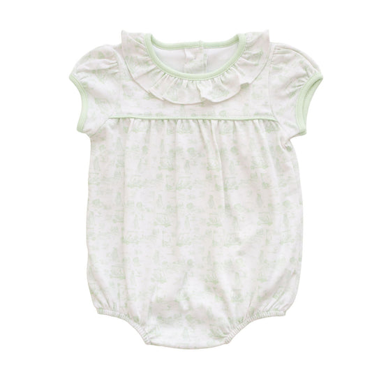 Fairway Toile Girl Bubble - Green