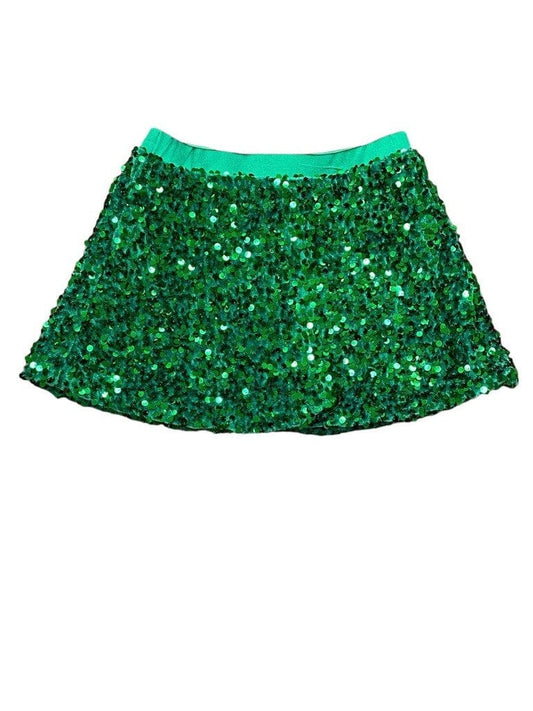 Green Sequin Skort