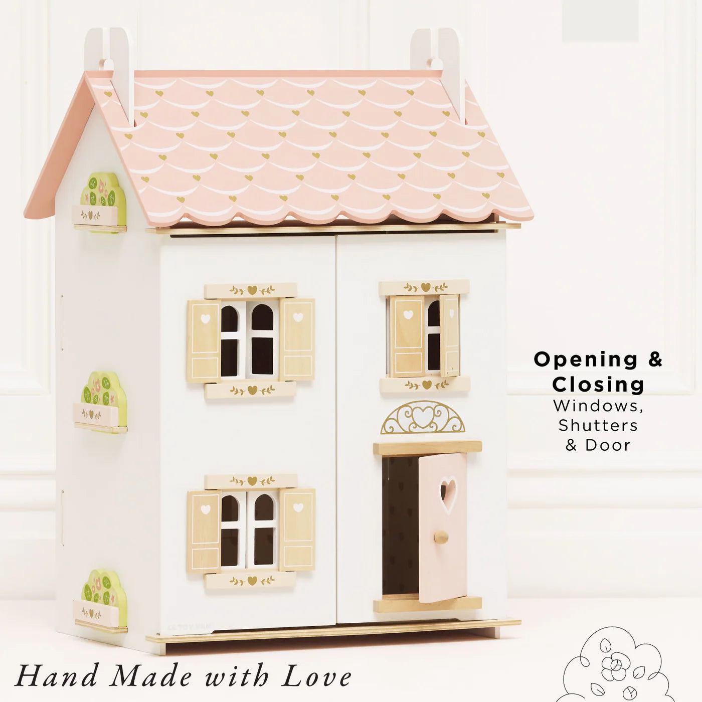 Roseheart Wooden Doll House