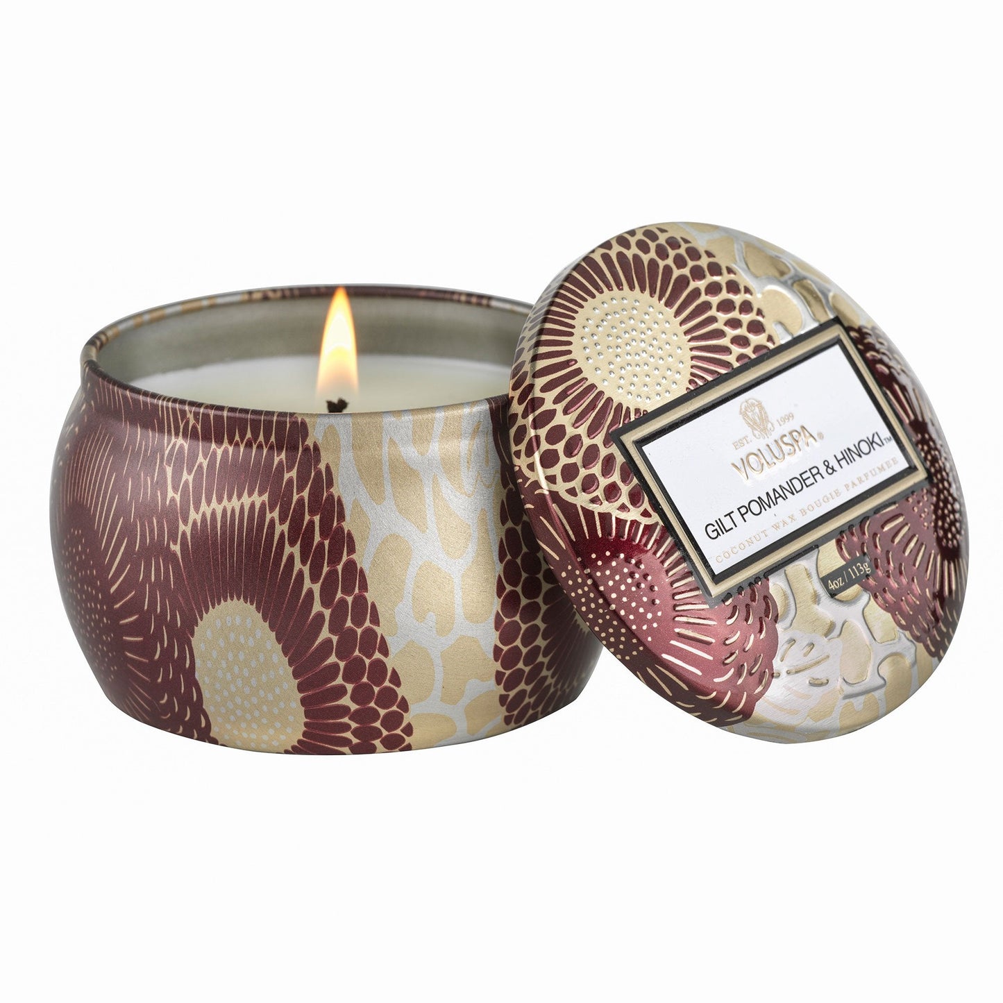 Gilt Hinoki & Pomander Candle