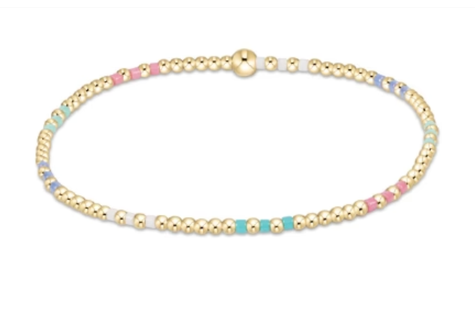 Hope Joy Pattern 2mm Bead Bracelet - Hot Mess 2025