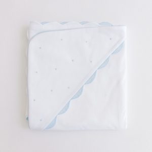 Hooded Towel - Embroidered Dots