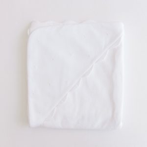 Hooded Towel - Embroidered Dots