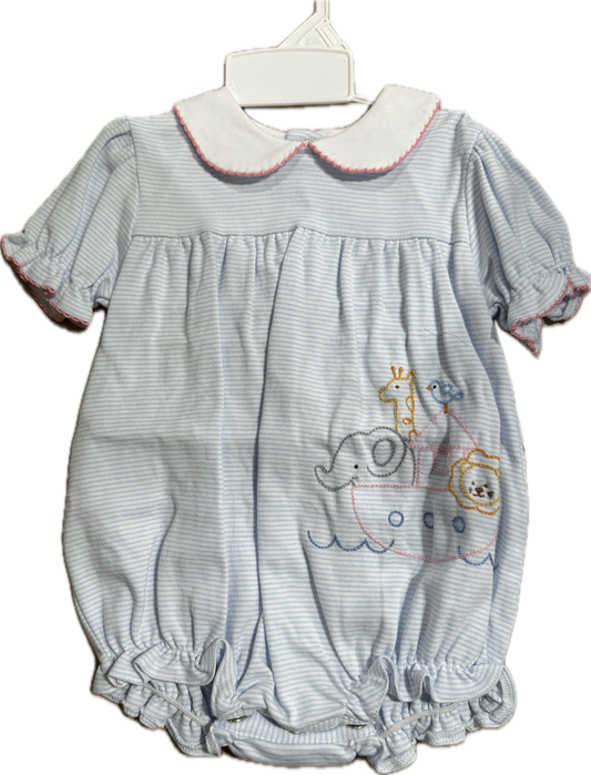 Blue Striped Noah's Ark Bubble