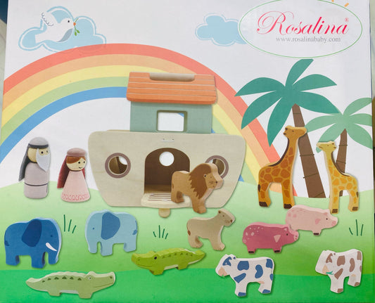 Wooden Noah's Ark Set