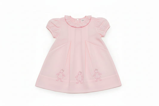 Pink Dress w/3 Dolls