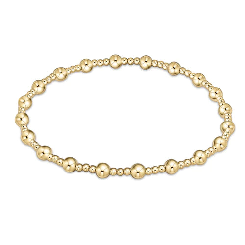 Classic Sincerity 4mm Bead Bracelet - Gold