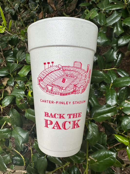 NCSU Stadium 20oz Foam Cups Qty 25