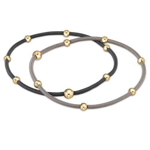"e"ssentials Bracelet stack of 2 - holy smokes