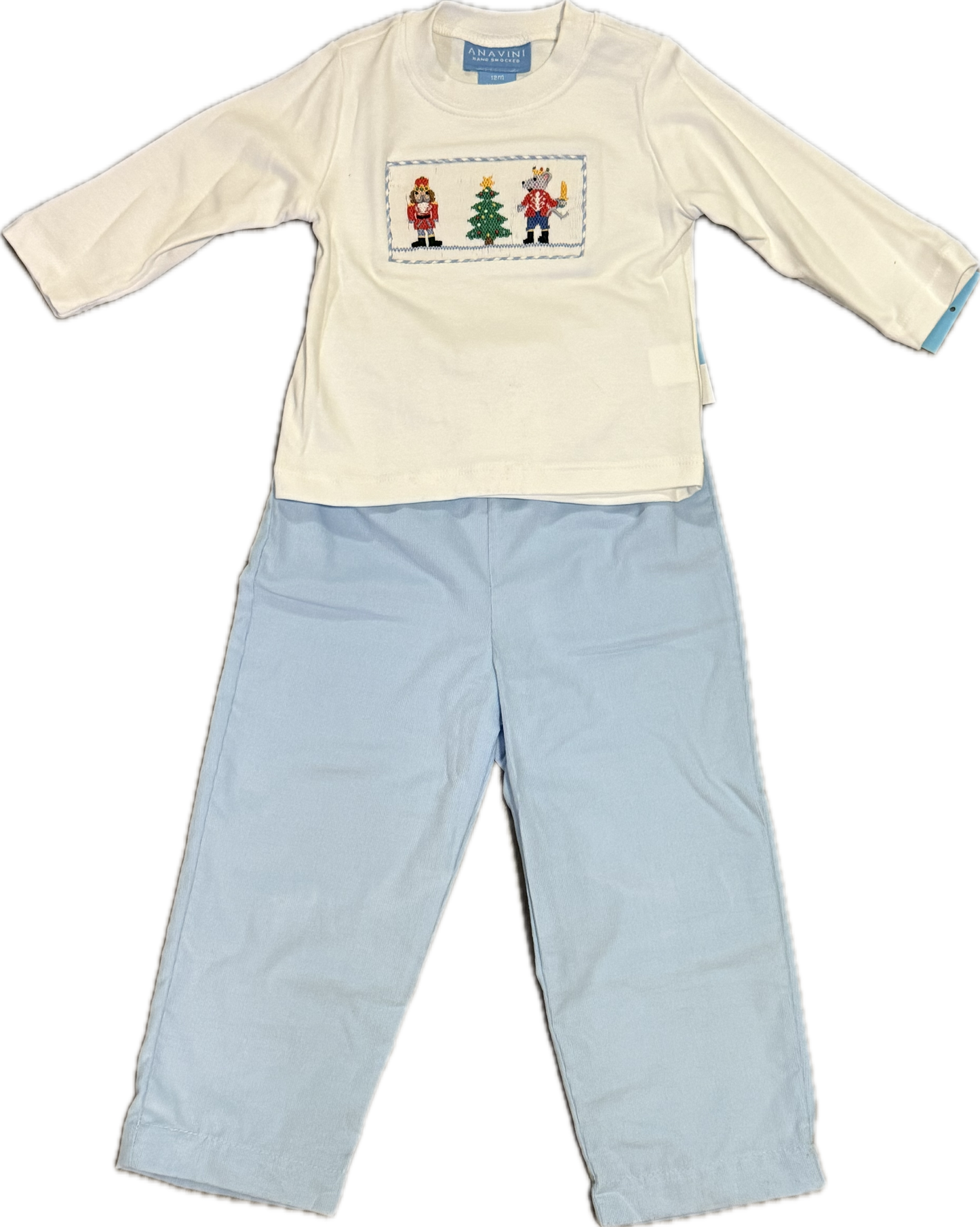 Nutcracker Knit Shirt w/ Lt. Blue Corduroy Pants