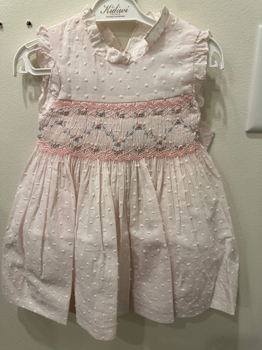 Viola Smocked Pink Dress