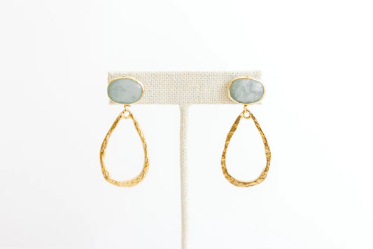Juliette Aquamarine Teardrop Earrings