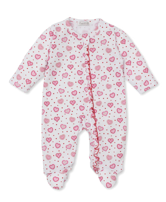 Heartfelt Heart Footie w/Zipper