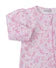 Pink Floral Zip Footie
