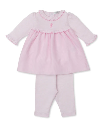 Ready to Dance Pink Stripe Dress Set