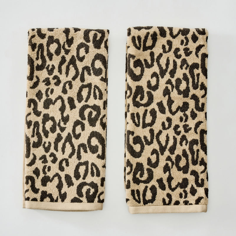 Leopard Hand Towels (Pair)