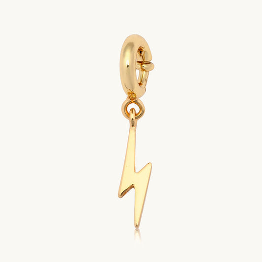 Puffy Lightning Bolt Charm