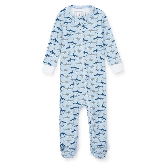 Parker Zipper Pajama / Swimming Sharks