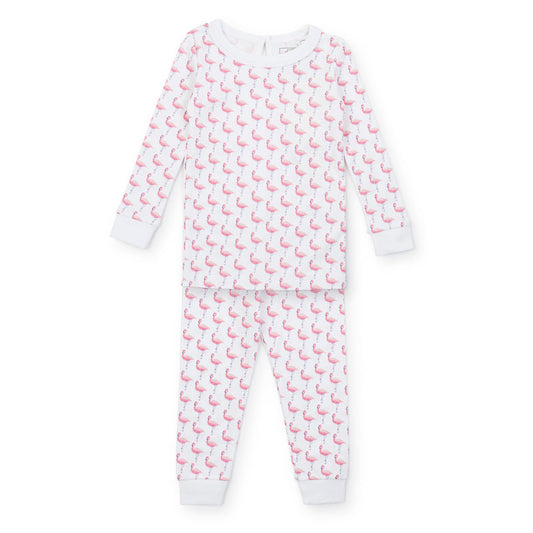 Parker Zipper Pajama / Fabulous Flamingos