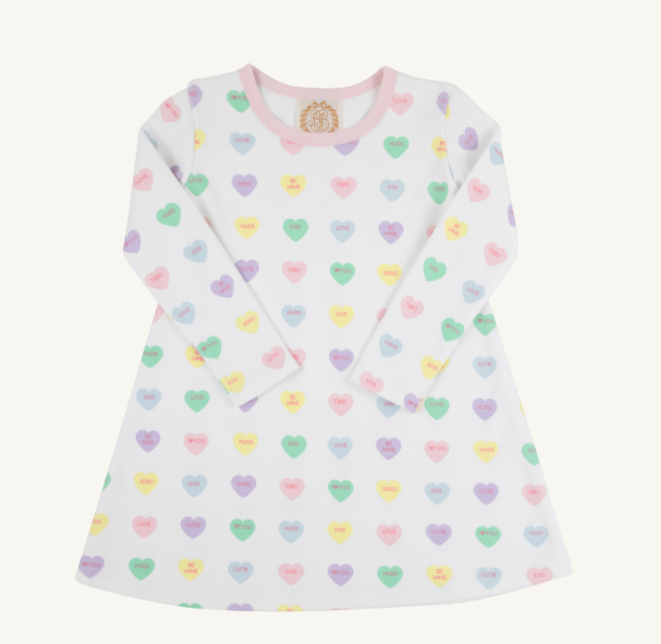 Long Sleeve Polly Play Dress - We Heart You
