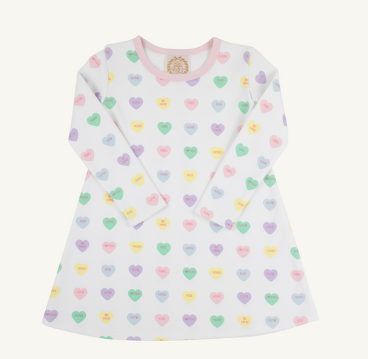 Long Sleeve Polly Play Dress - We Heart You