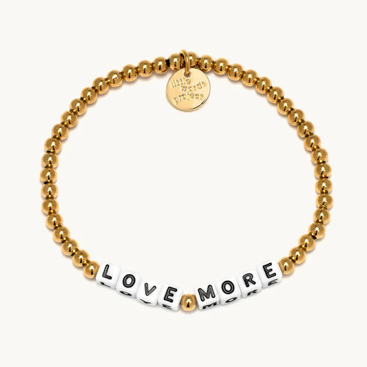 Words Bracelet - Gold Filled Love More