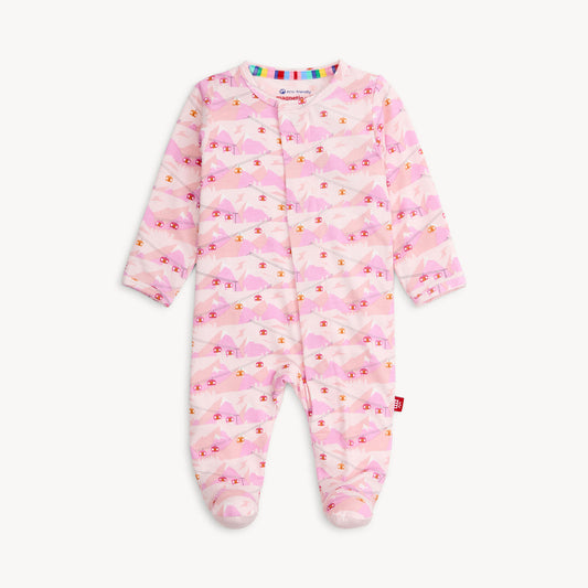 Pink Apres Chic Modal Footie