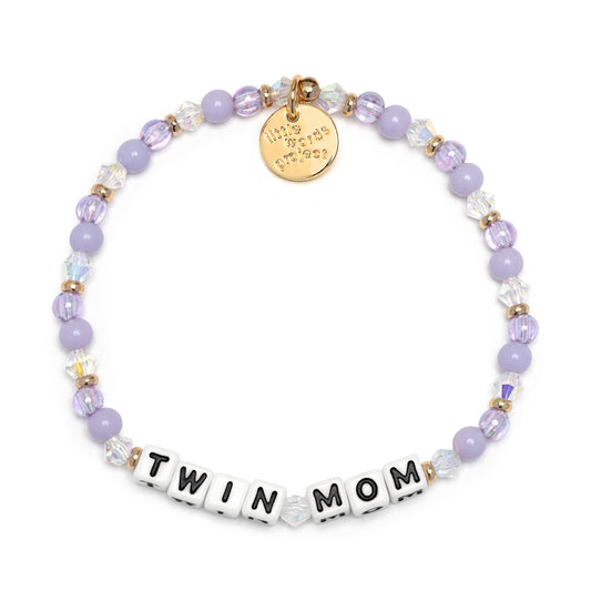 Twin Mom Words Bracelet
