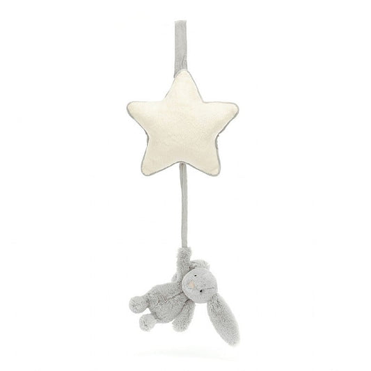 Bashful Silver Grey Bunny Musical Pull